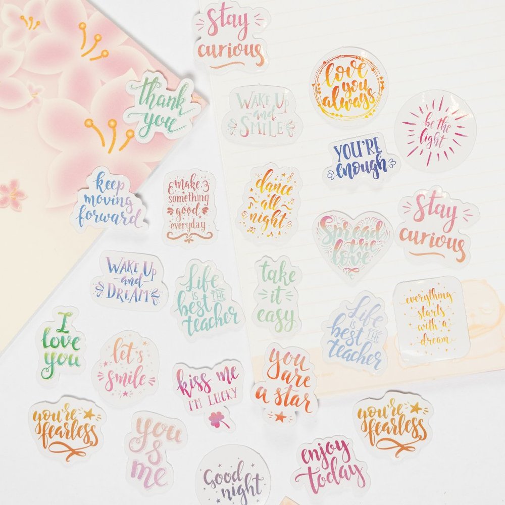 46 pcs Motivational Stickers